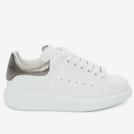 Alexander McQueen Women's Oversized Sneakers With Anthracite Heel