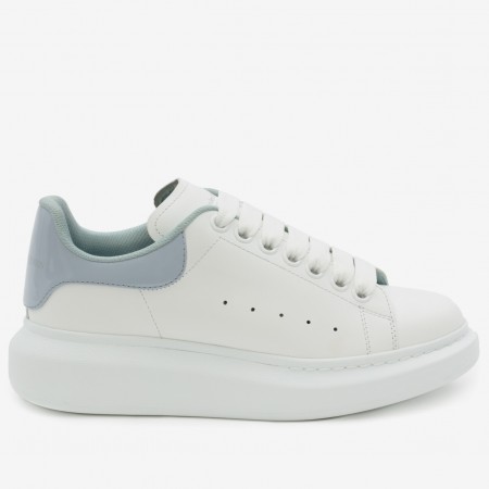 Alexander McQueen Women's Oversized Sneakers With Blue Patent Heel