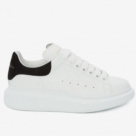 Alexander McQueen Women's Oversized Sneakers With Black Suede Heel