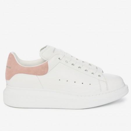 Alexander McQueen Women's Oversized Sneakers With Pink Suede Heel