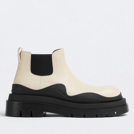 Bottega Veneta BV Tire Ankle Boots with Black Outsole