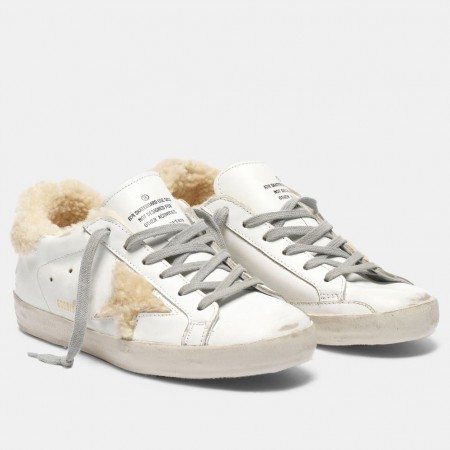 Golden Goose Women's Super-Star Sneakers With Shearling Lining