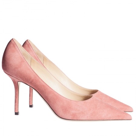 Jimmy Choo Love 85mm Pumps In Pink Suede Leather