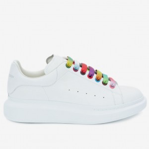 Alexander McQueen Women's Oversized Sneakers With Multicolour Laces