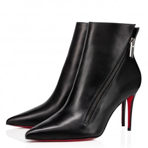 Christian Louboutin Birgikate 85mm Ankle Boots In Black Leather