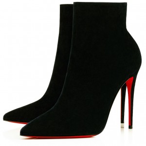 Christian Louboutin So Kate Booty 100MM In Black Suede