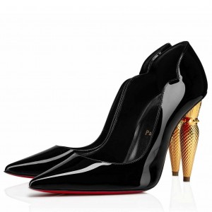 Christian Louboutin Lipchick Pumps 100mm In Black Patent Leather