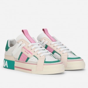 Dolce & Gabbana Women's Custom 2.Zero Sneakers White/Green