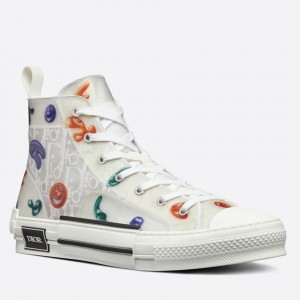 Dior Men's B23 High-top Sneakers with Kenny Scharf Motif 