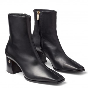 Jimmy Choo Bryelle 65mm Ankle Boots In Black Leather