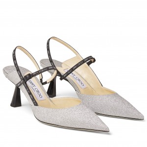 Jimmy Choo Ray 65mm Slingback Pumps In Glitter