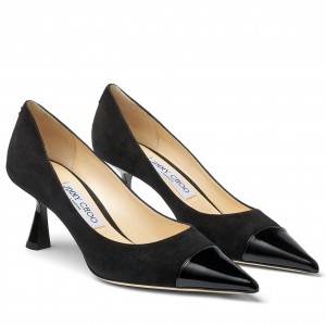 Jimmy Choo Rene 65mm Pumps In Black Suede