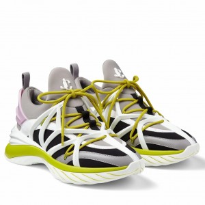 Jimmy Choo Wowen's Cosmos Sneakers in Multicolour Leather