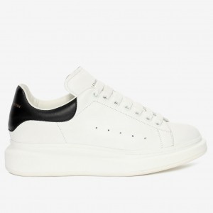 Alexander McQueen Men's Oversized Sneakers With Black Heel