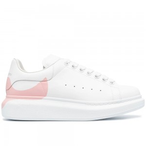 Alexander McQueen Women's Oversized Sneakers With Pink Drop Heel