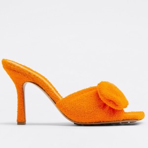 Bottega Veneta Stretch Sandals In Orange Stretch