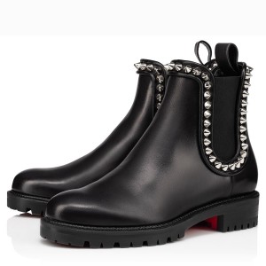 Christian Louboutin Black Capahutta Flat Ankle Boots