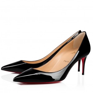 Christian Louboutin Black Patent Kate 70mm Pumps