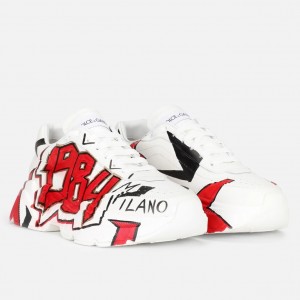 Dolce & Gabbana Men's Daymaster Sneakers with 1984 Printed