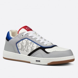 Dior Men's B27 Low-Top Sneakers In Multicolour Leather