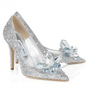 Jimmy Choo Alia 85mm Pumps In Silver Crystal