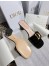 Dior C'est Heeled 50MM Slides in Black Patent Calfskin