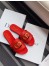 Dior 30 Montaigne Slides In Red Calfskin