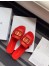 Dior 30 Montaigne Slides In Red Calfskin