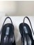 Prada Slingback Pumps In Black Brushed Leather