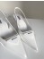 Prada Slingback Pumps In White Brushed Leather