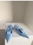 Prada Gabardine Slingback Pumps In Light Blue Nylon 