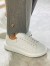 Alexander McQueen Men's White Oversized Sneakers