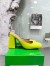 Bottega Veneta Tower Mules In Yellow Patent Calfskin