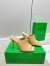 Bottega Veneta Knot Mules 90mm In Beige Lambskin 