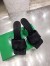 Bottega Veneta Lido Sandals In Black Intrecciato Leather