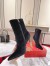 Christian Louboutin Lipbooty 100mm Ankle Boot In Black Velvet