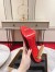 Christian Louboutin Lipchick Pumps 100mm In Red Velvet