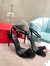 Christian Louboutin Umberta 100mm Sandals In Black Suede