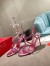 Christian Louboutin Spikita Strap 100mm Sandals In Pink Leather