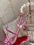 Christian Louboutin Spikita Strap 100mm Sandals In Pink Leather