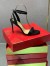 Christian Louboutin Loubigirl 100mm Sandals In Black Lambskin