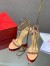 Christian Louboutin Loubigirl 100mm Sandals In Nude Lambskin