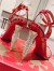 Christian Louboutin Lipstrass Queen Sandals 100mm In Red Patent Leather