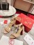 Christian Louboutin Miss Sabina 85MM Sandals In Beige Patent Leather