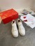 Christian Louboutin Men's Louis Junior Flat Sneakers In White Calfskin