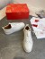 Christian Louboutin Men's Louis Junior Flat Sneakers In White Calfskin