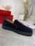 Christian Louboutin Men's Roller-boat Flat Sneakers Black