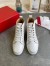 Christian Louboutin Men's Louis Flat Sneakers In White Leather