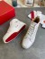 Christian Louboutin Men's Louis Flat Sneakers In White Leather