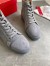 Christian Louboutin Men's Louis Orlato Flat Sneakers In Grey Suede